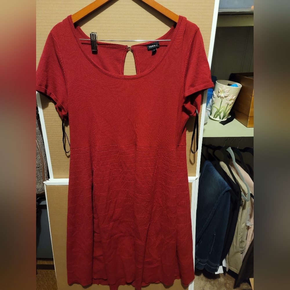 Torrid red sweater dress